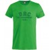 Зеленая футболка BRC с надписью на груди