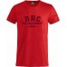 Красная футболка BRC с надписью на груди